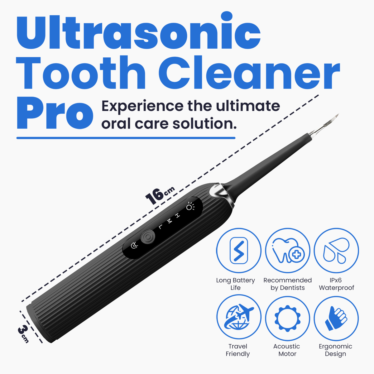 Ultrasonic Tooth Cleaner Pro DP10