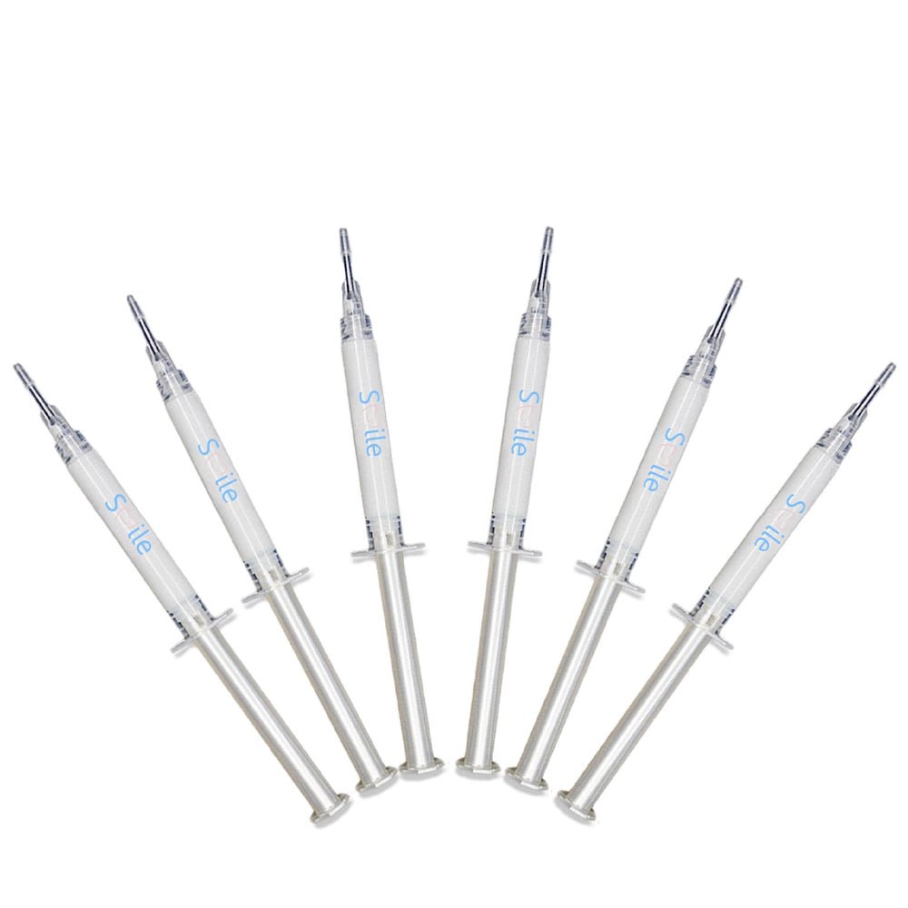 Teeth Whitening Refill Gels for Kit: Extra Strength, Peroxide-Free, Enamel-Safe, Long-Lasting Results, 6-Pack DP7