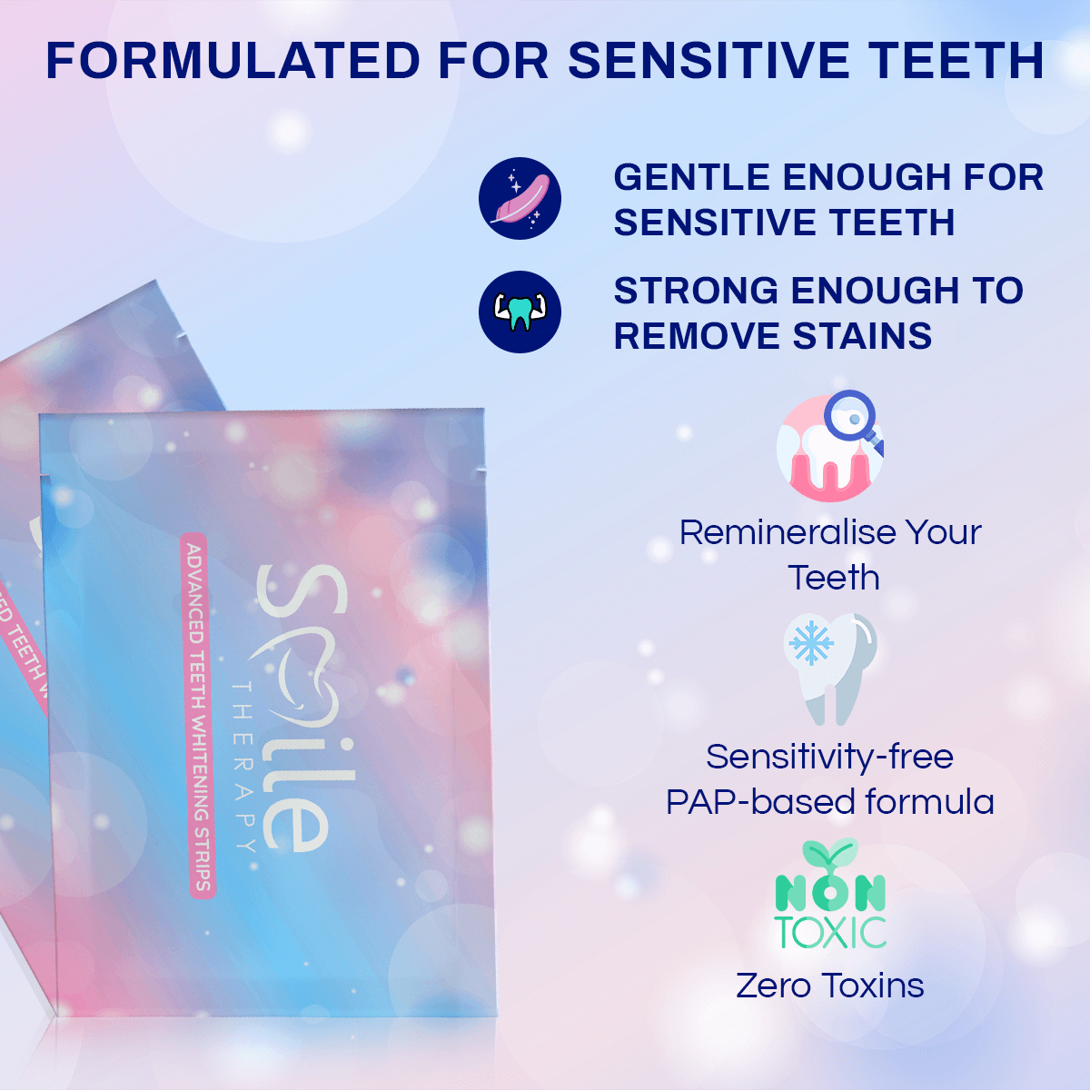 Teeth Whitening & Cleaning Strips For Sensitive Teeth