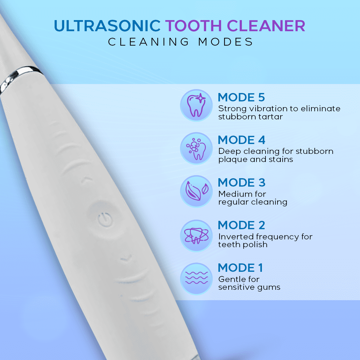 Ultrasonic Tooth Cleaner - Remove Tartar At Home