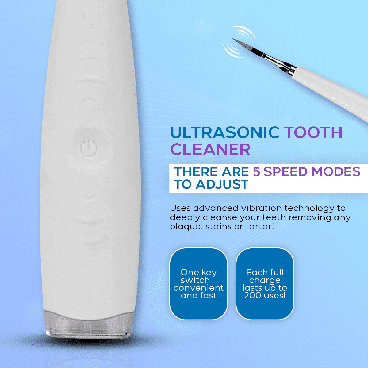 Ultrasonic Tooth Cleaner *BEST SELLER*